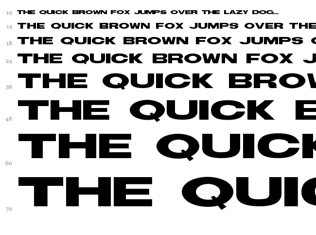 TS Block font waterfall